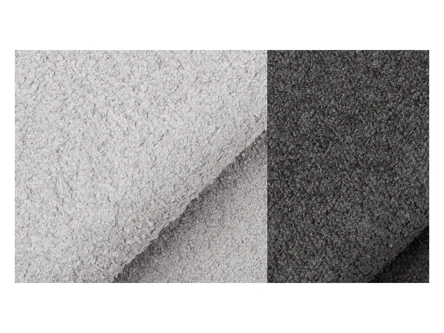 Canapé 2,5 places CALME, tissu gris clair