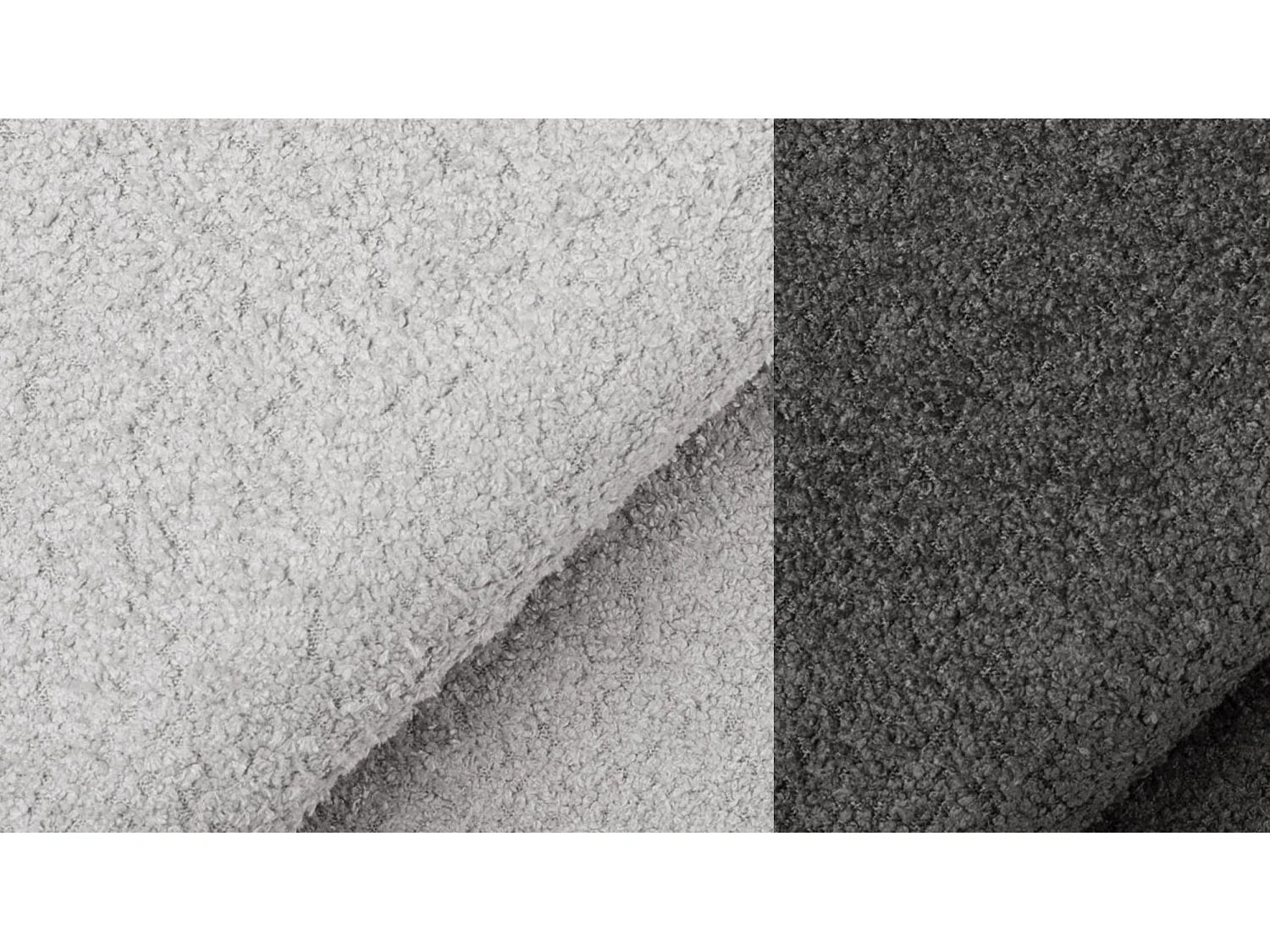 Canapé 2,5 places CALME, tissu gris clair