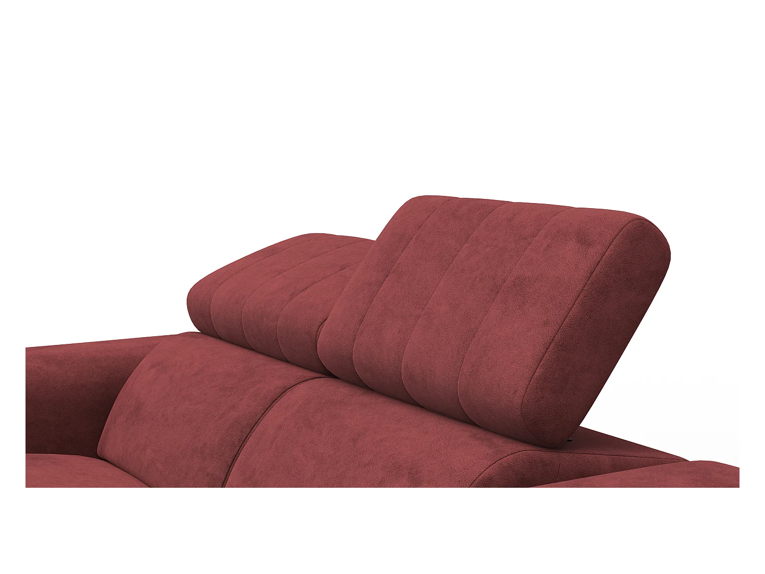 Canapé relax 2 places NORDEL, tissu bordeaux