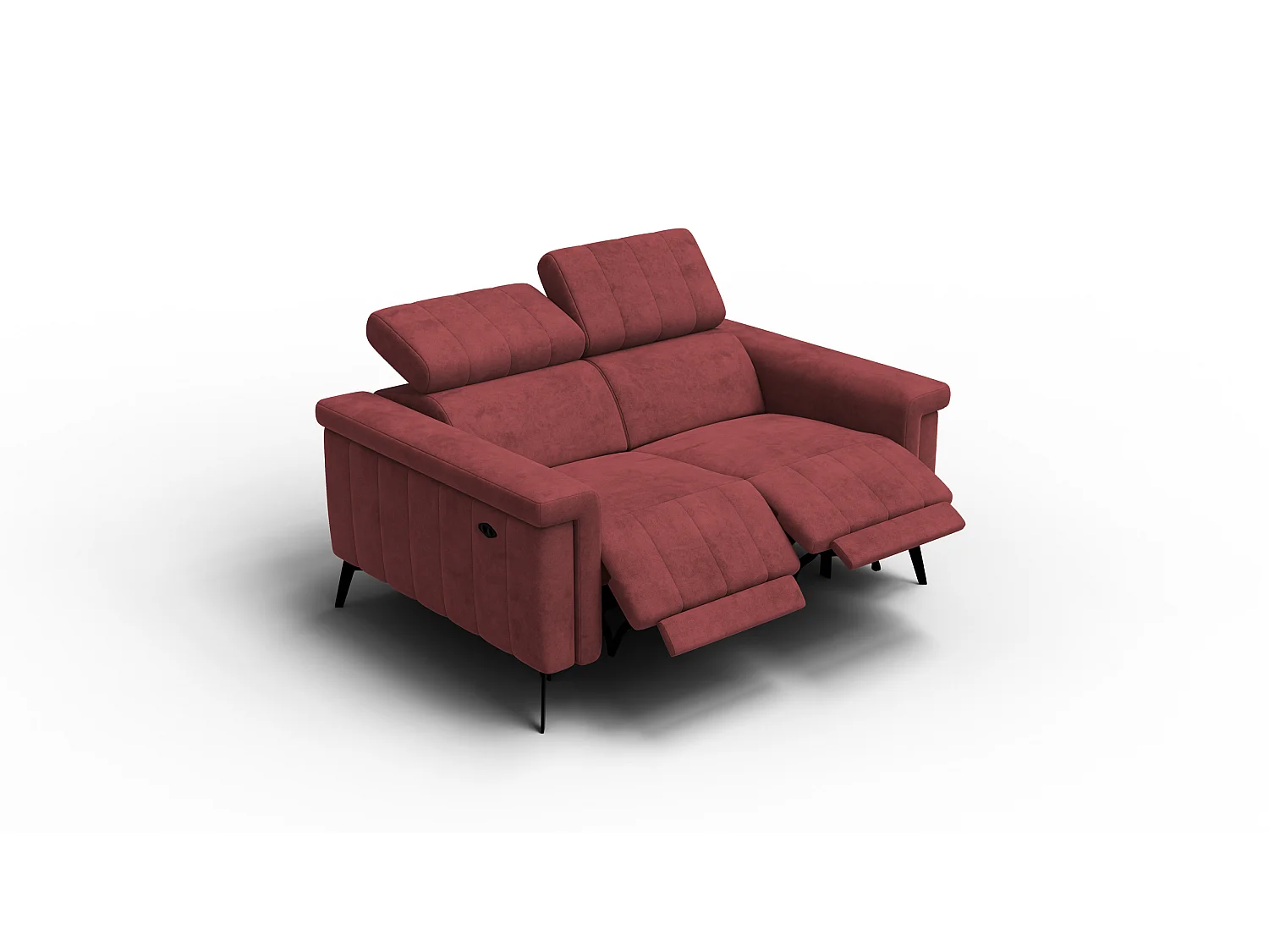 Relaxsofa 2-Sitzer NORDEL, bordeaux