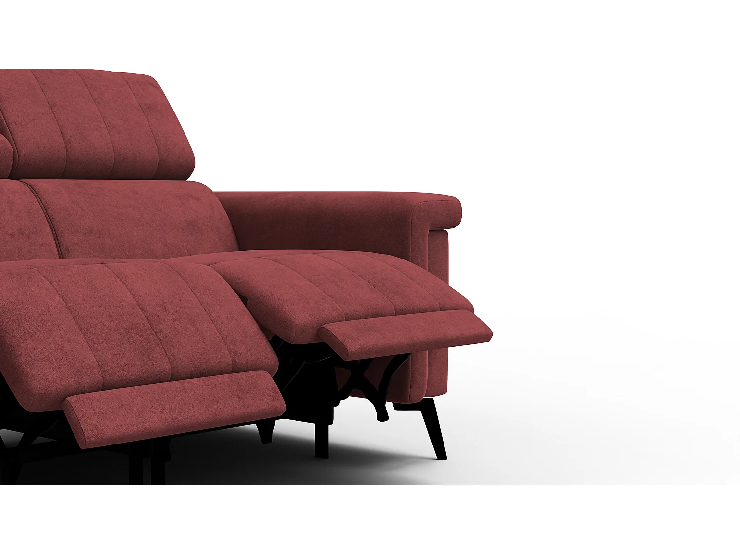 Relaxsofa 2-Sitzer NORDEL, bordeaux