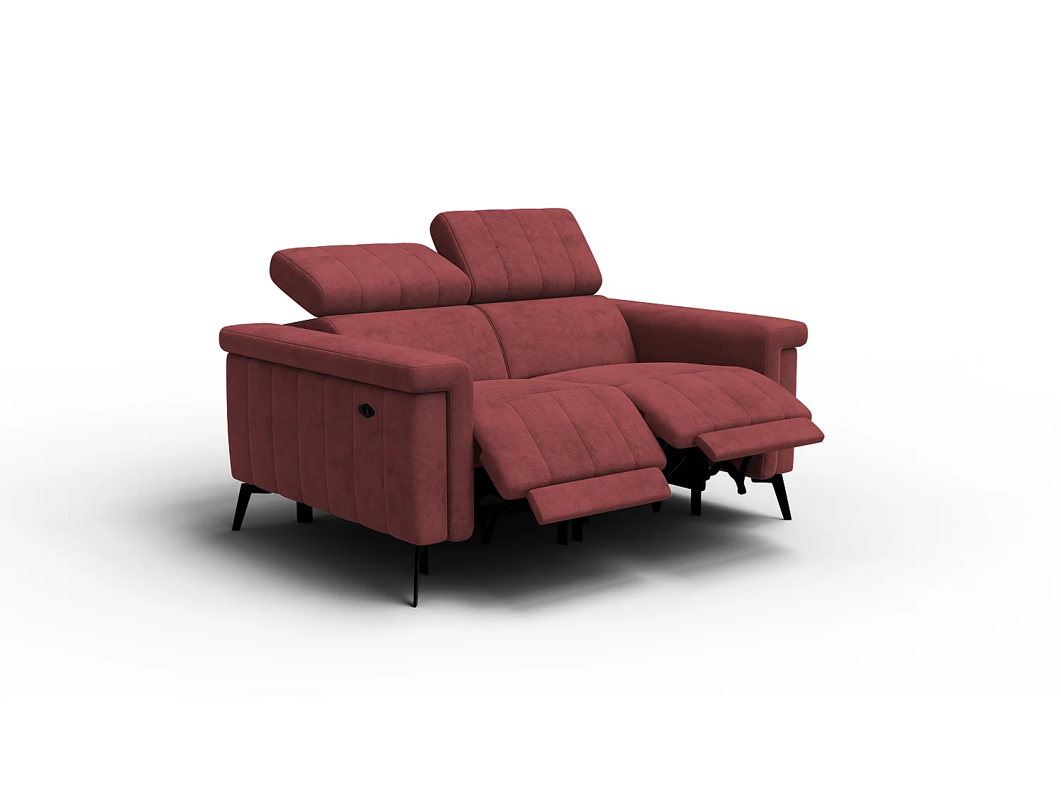 Relaxsofa 2-Sitzer NORDEL, bordeaux