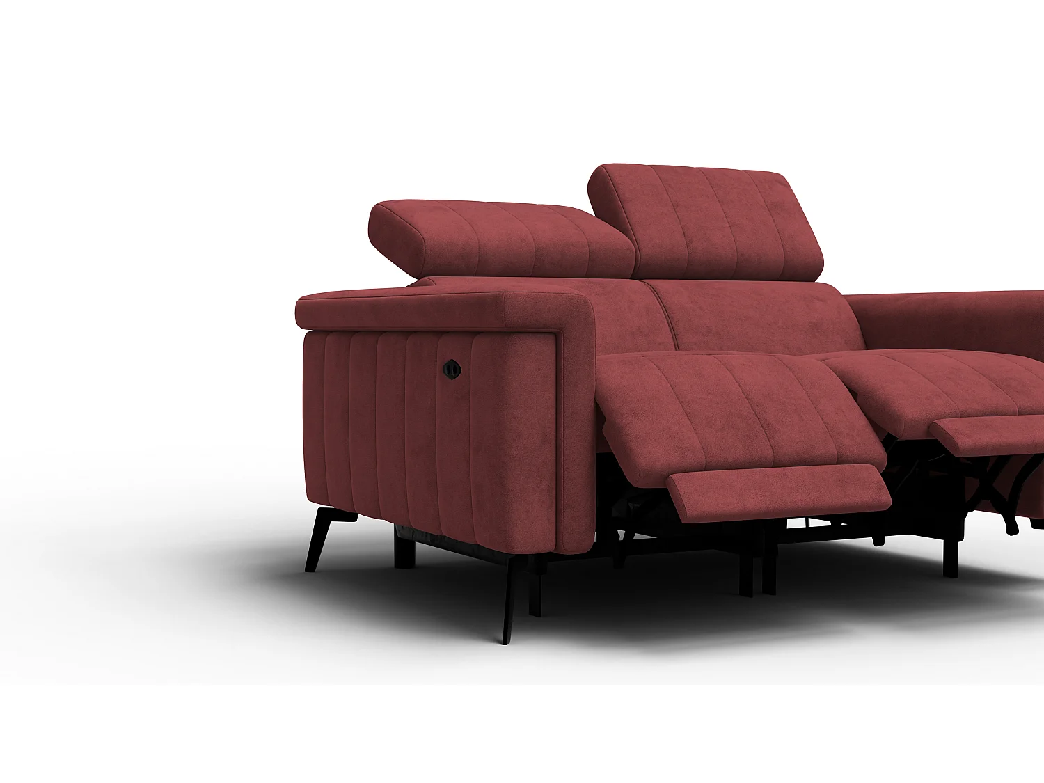 Relaxsofa 2-Sitzer NORDEL, bordeaux