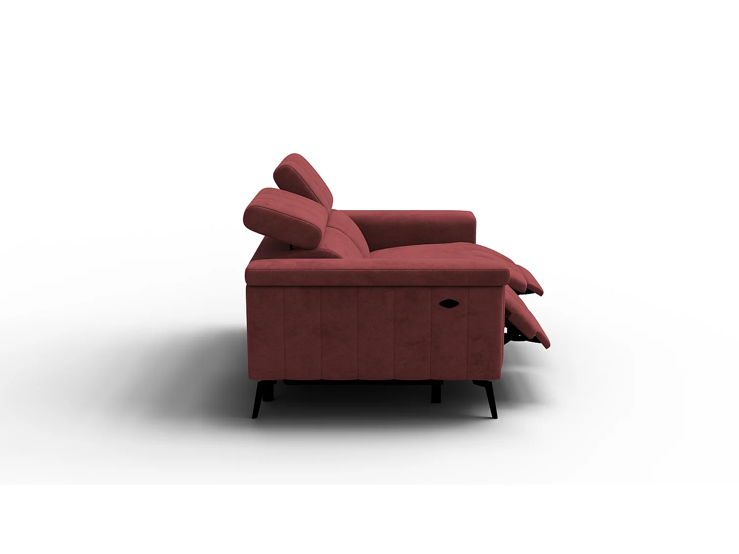 Relaxsofa 2-Sitzer NORDEL, bordeaux