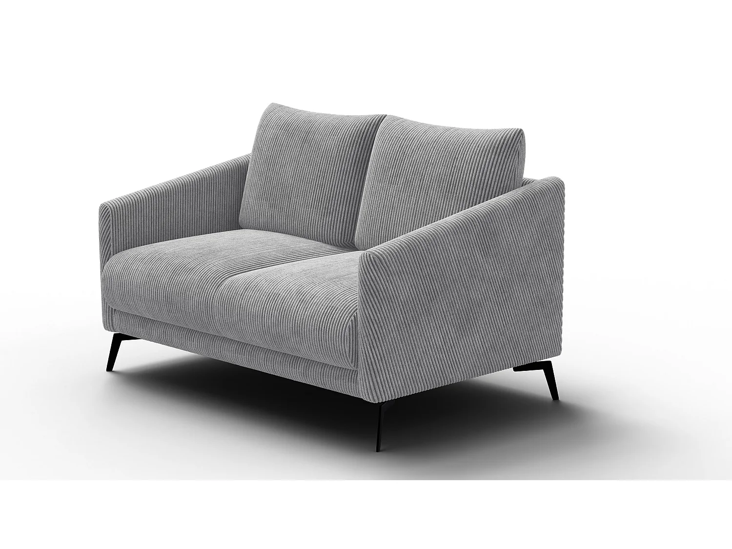 Sofa 2-Sitzer VILT, hellgrau