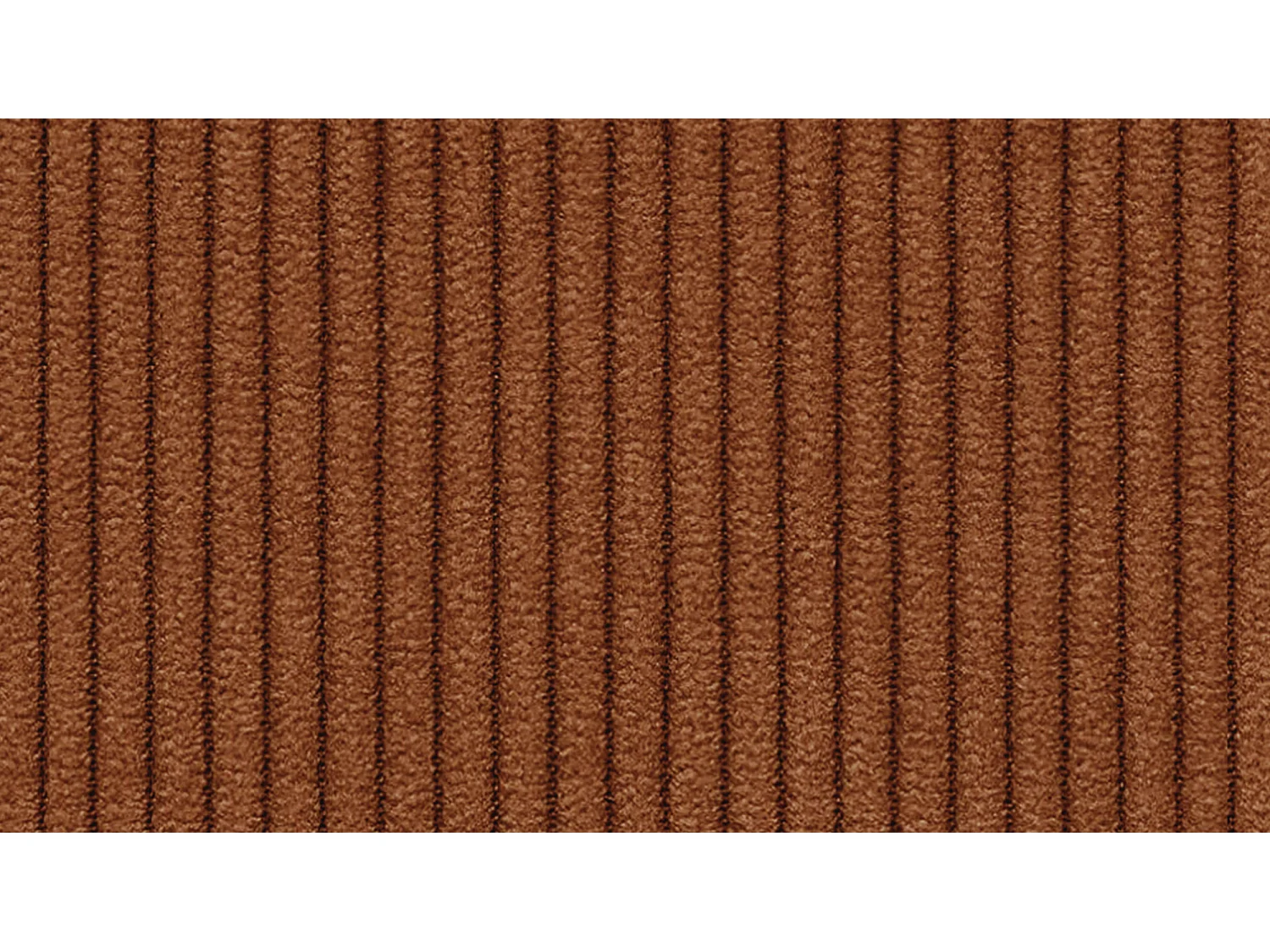 Canapé 2 places VILT, tissu orange