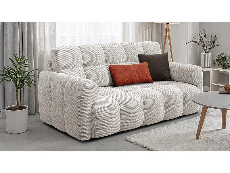 CANAPÉ MELLOW 2,5 places, tissu crème