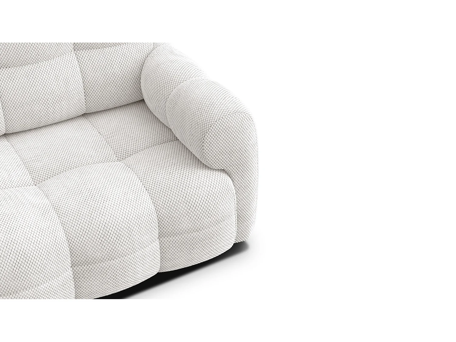 CANAPÉ MELLOW 2,5 places, tissu crème