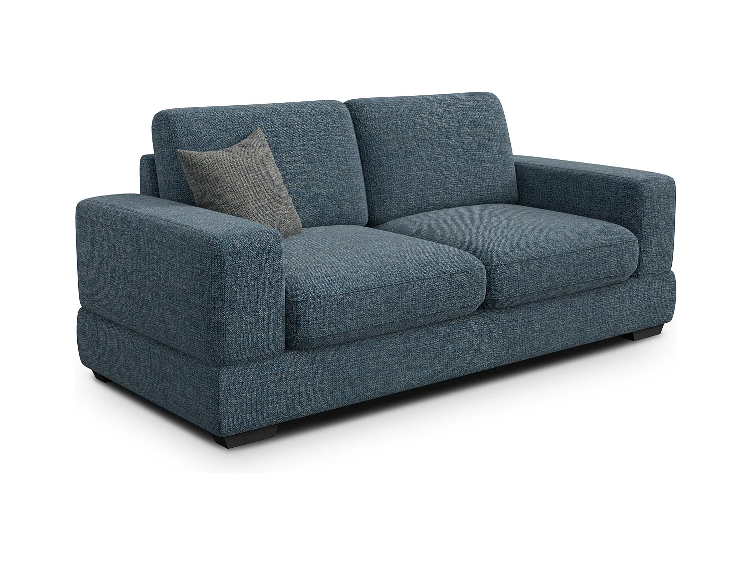 Canapé 3 places OTTO, tissu bleu marine