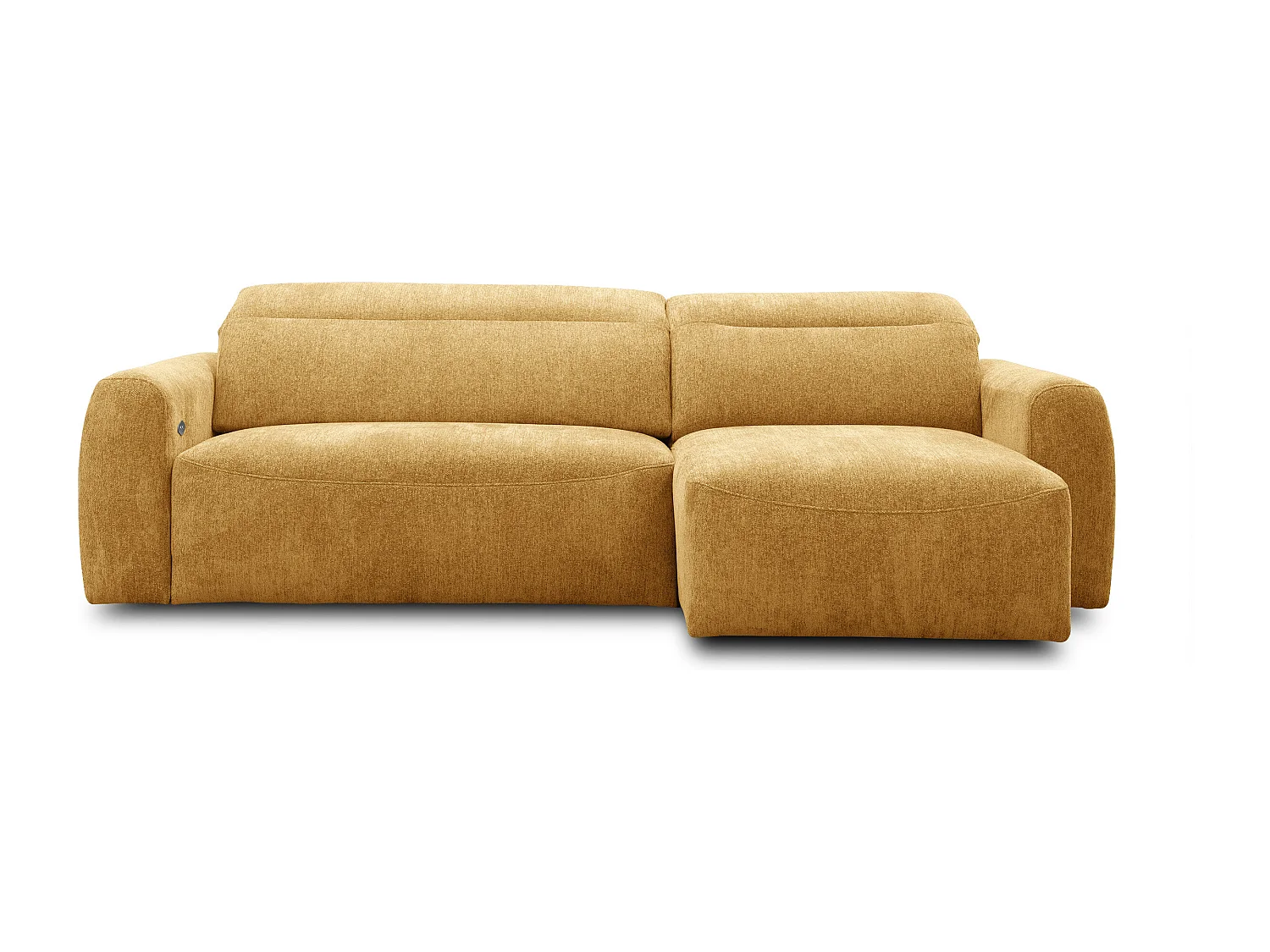 Ecksofa 4-Sitzer rechts NERO, gelb