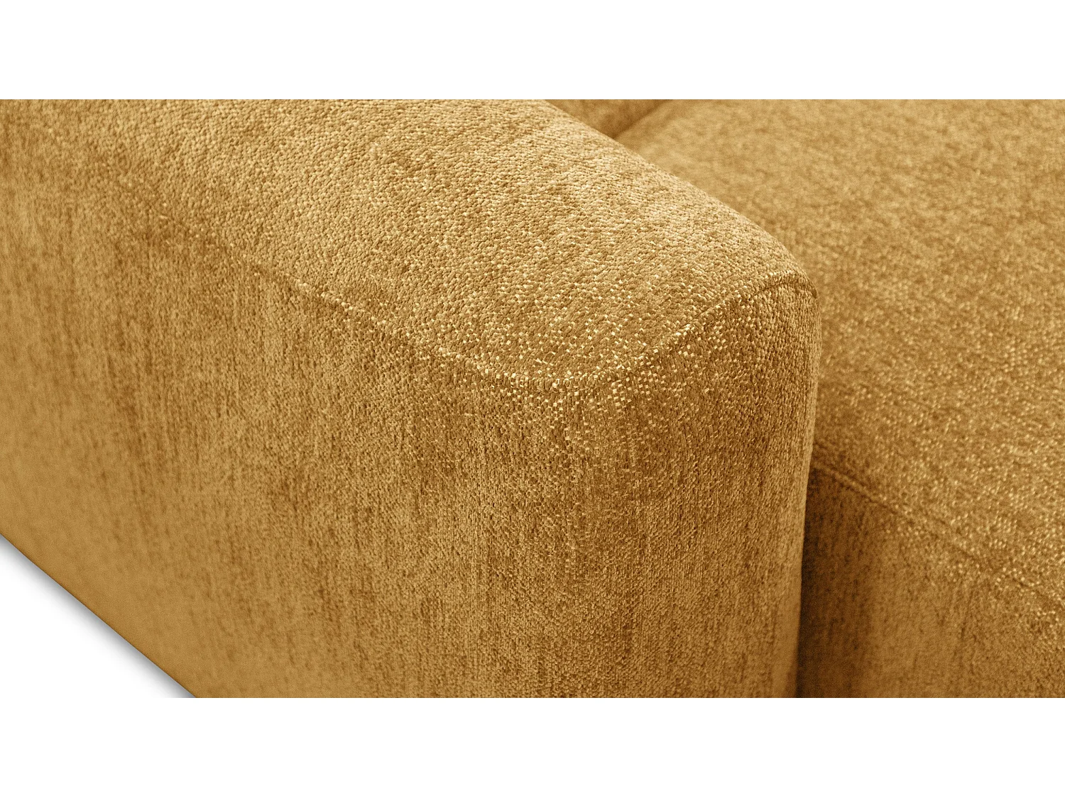 Ecksofa 4-Sitzer rechts NERO, gelb