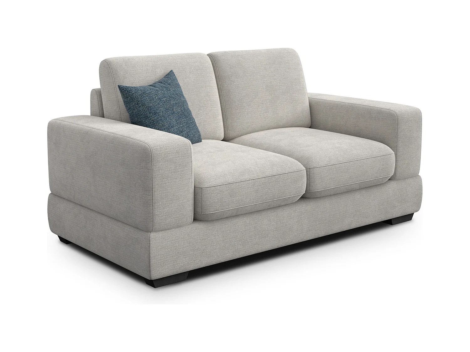 Canapé 2 places OTTO, tissu crème