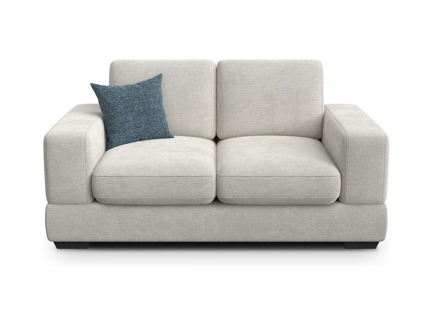 Canapé 2 places OTTO, tissu crème