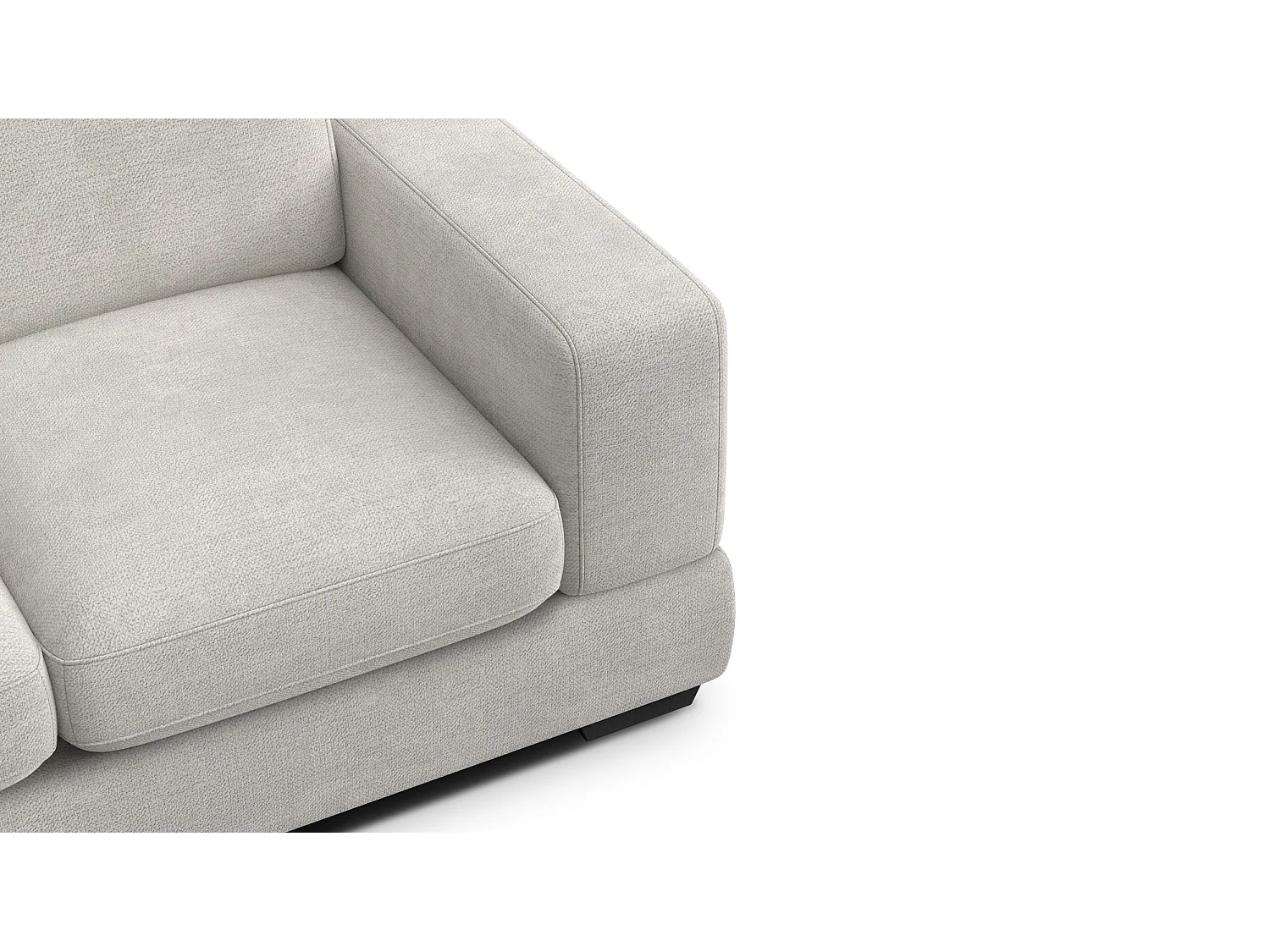 Canapé 2 places OTTO, tissu crème