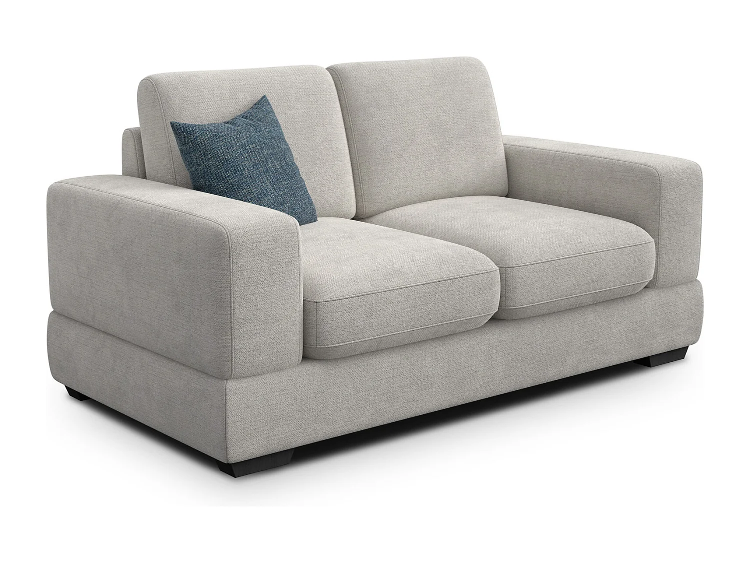 Canapé 2 places OTTO, tissu crème