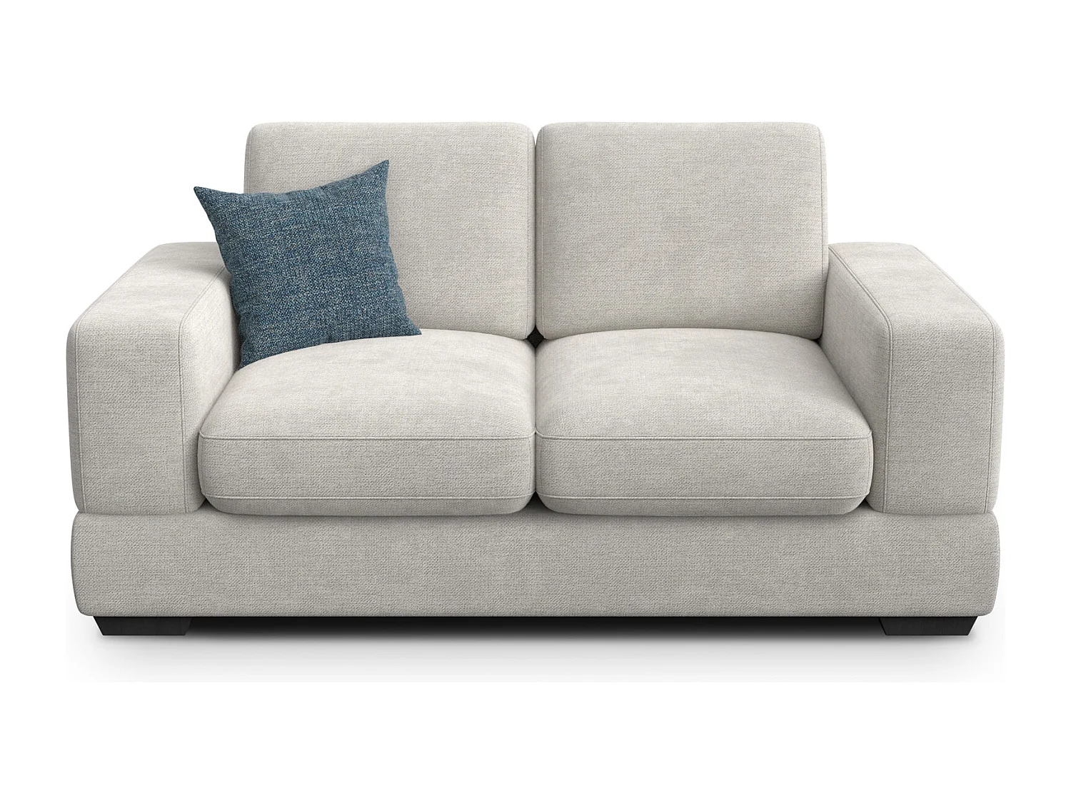 Canapé 2 places OTTO, tissu crème