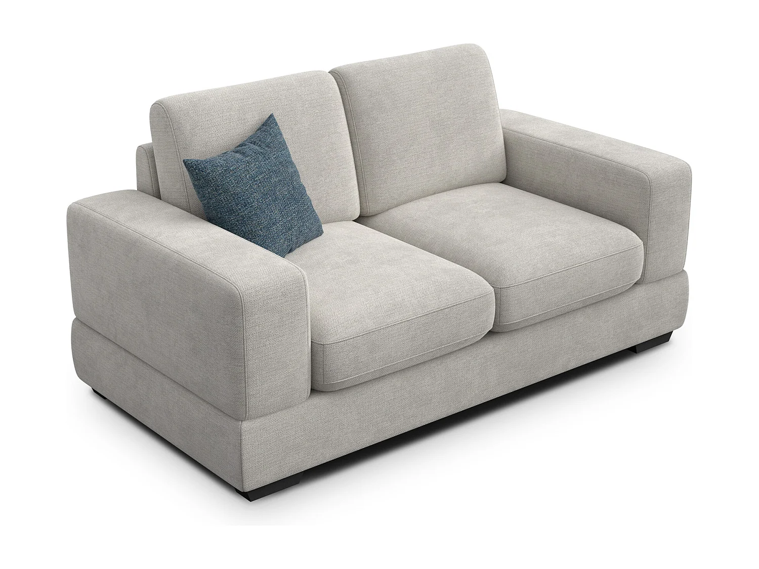 Canapé 2 places OTTO, tissu crème