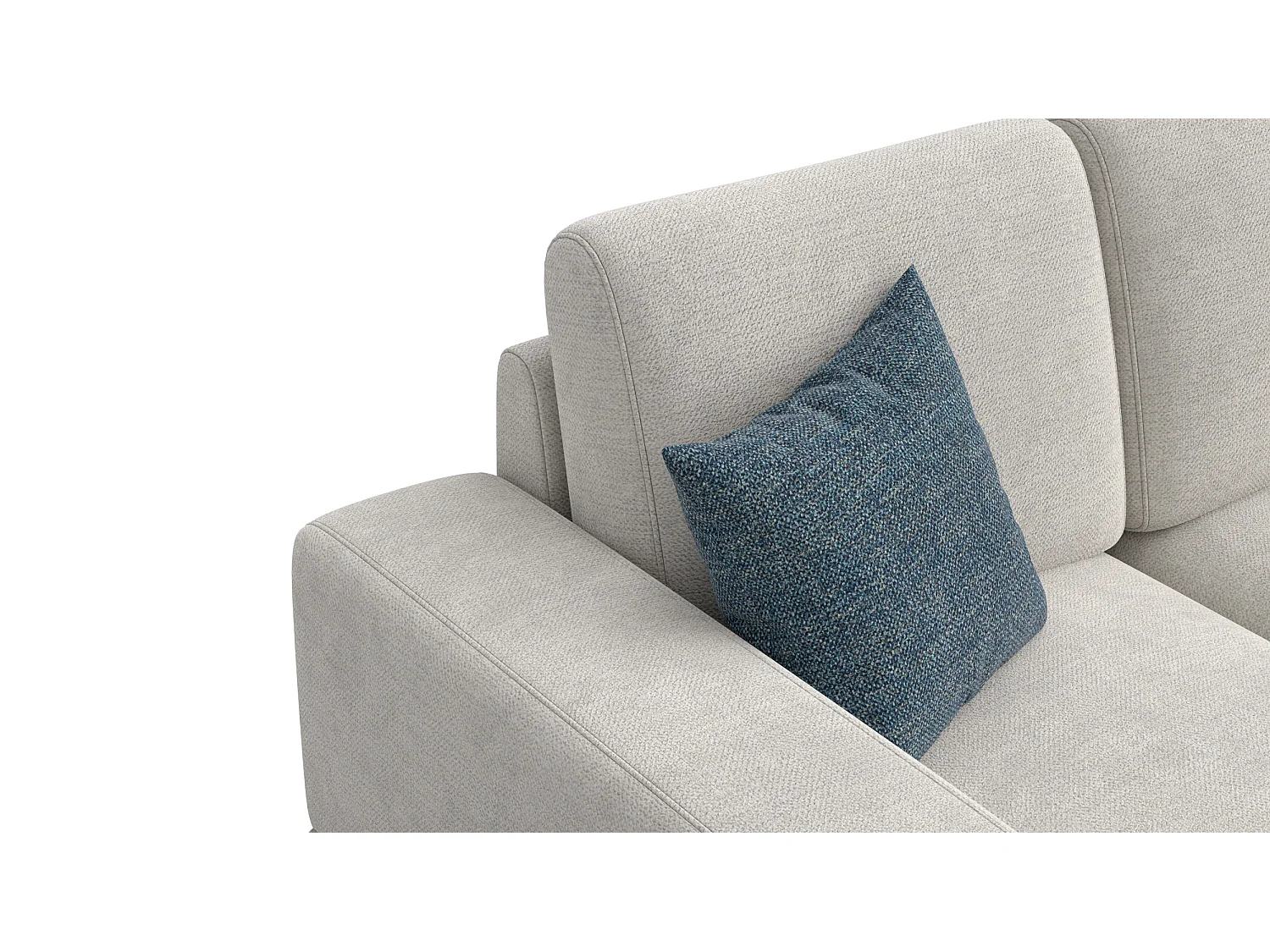 Canapé 2 places OTTO, tissu crème