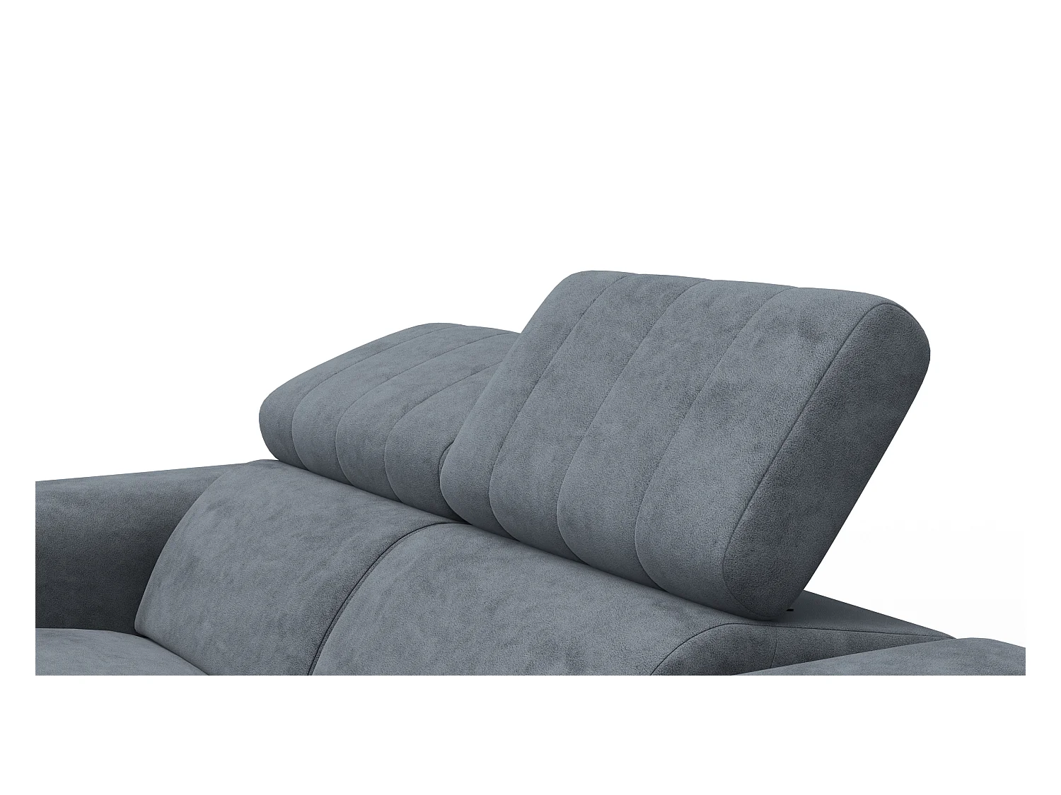 Canapé relax 2 places NORDEL, tissu gris foncé