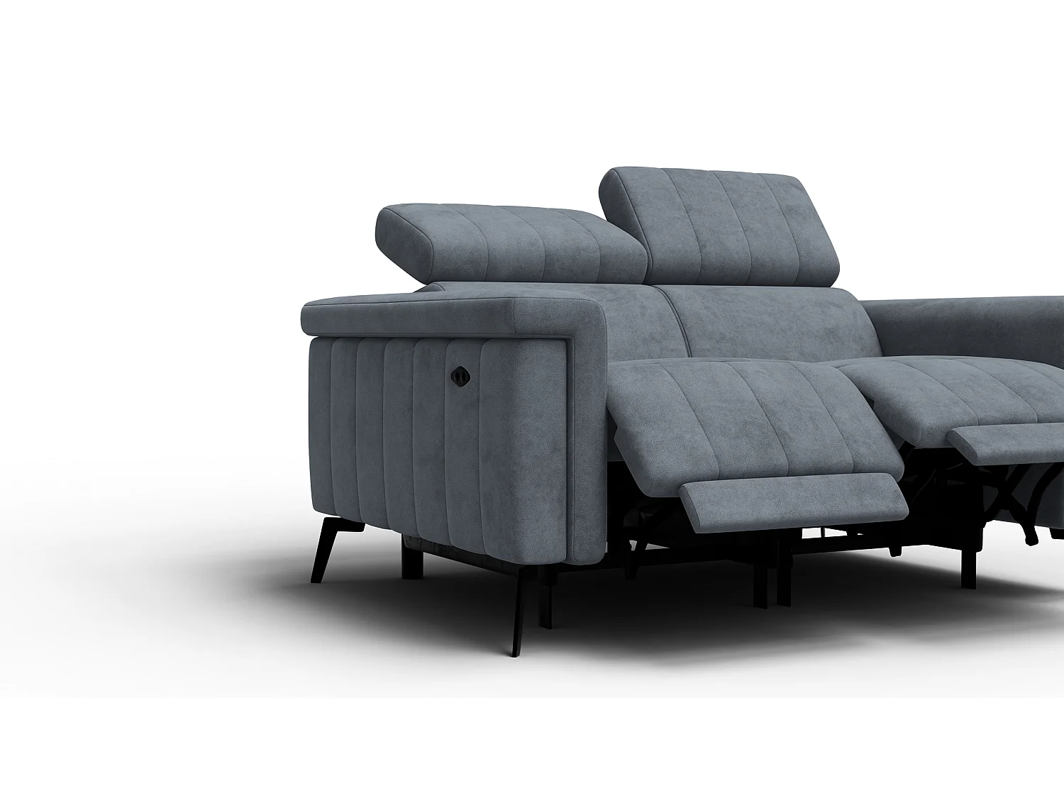 Relaxsofa 2-Sitzer NORDEL, dunkelgrau
