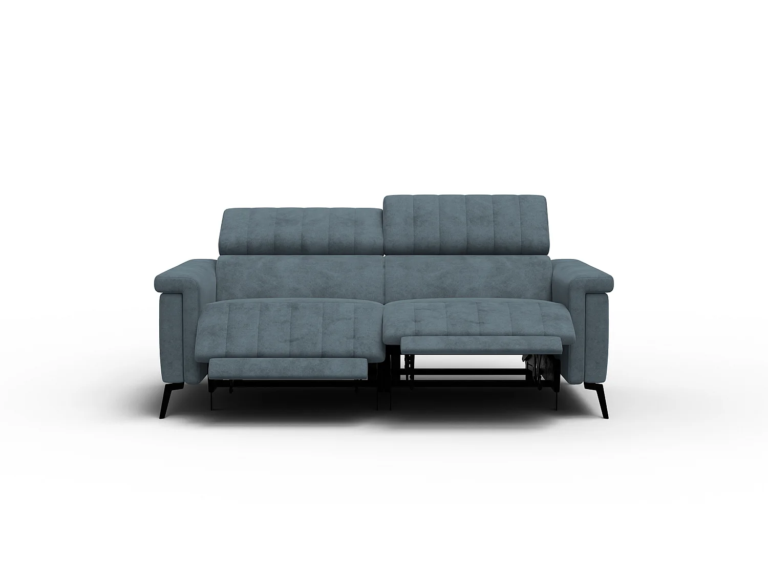 Relaxsofa 3-Sitzer NORDEL, blaugrau