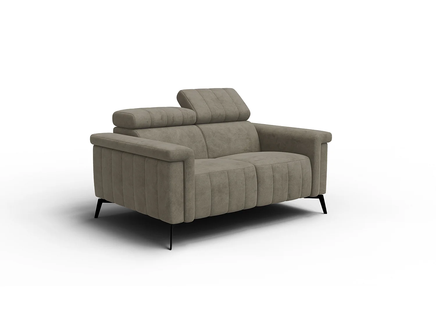 Sofa 2-Sitzer NORDEL, dunkles beige