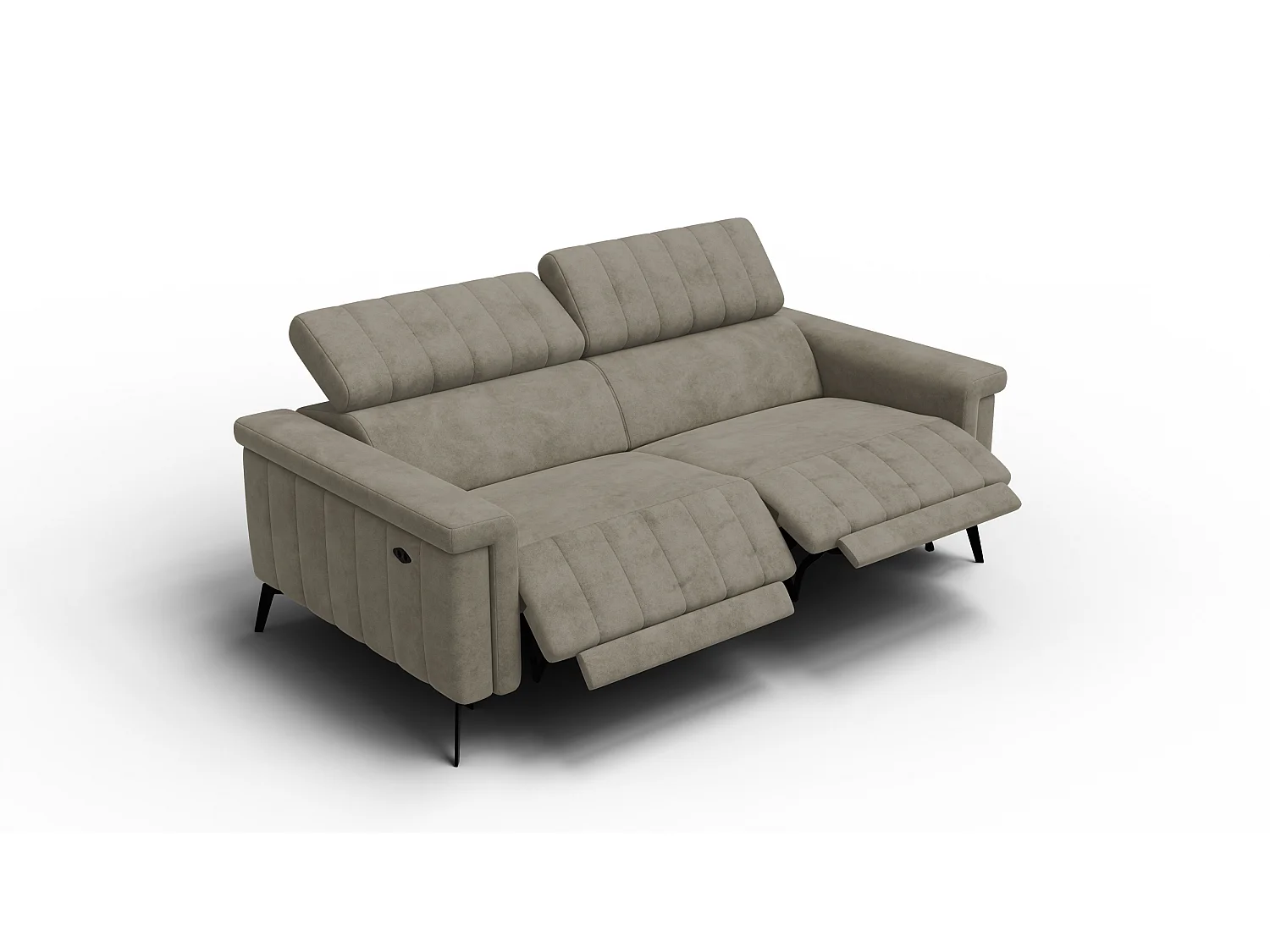 Relaxsofa 3-Sitzer NORDEL, dunkles beige