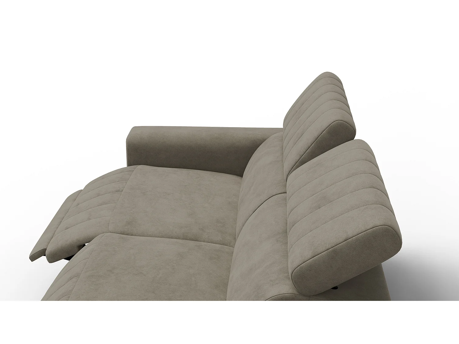Relaxsofa 3-Sitzer NORDEL, dunkles beige