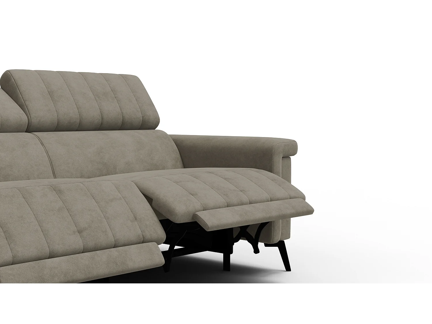 Relaxsofa 3-Sitzer NORDEL, dunkles beige