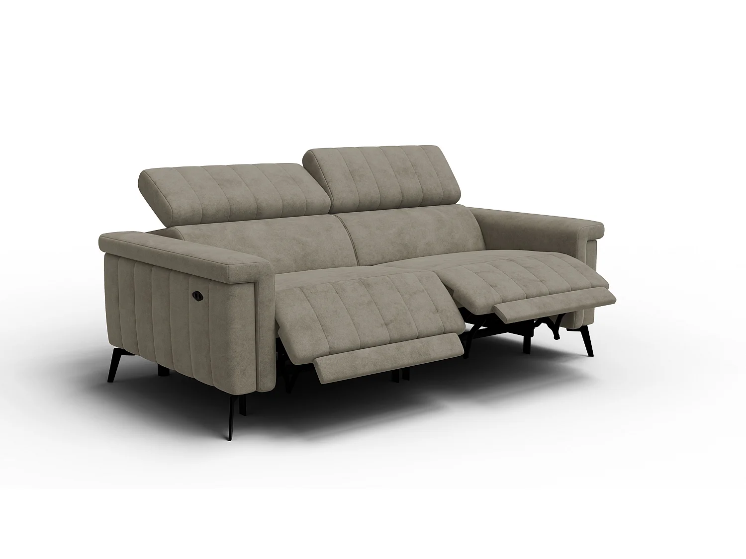 Relaxsofa 3-Sitzer NORDEL, dunkles beige