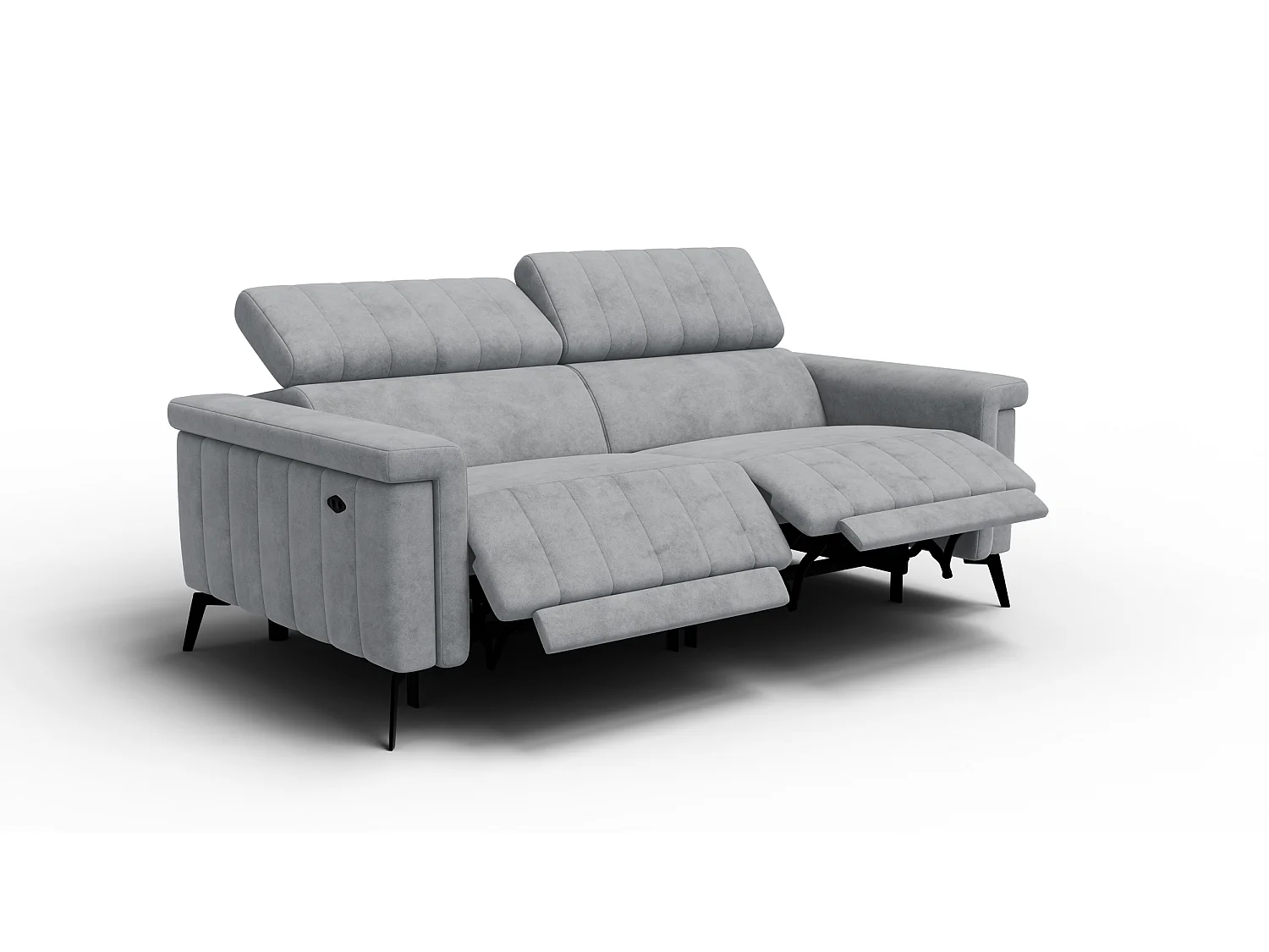 Relaxsofa 3-Sitzer NORDEL, grau