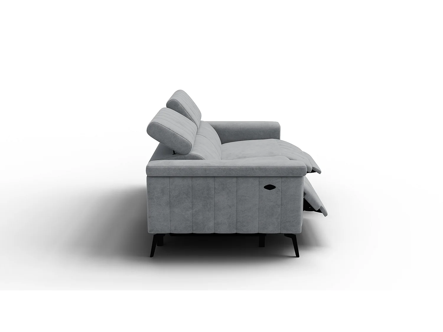 Relaxsofa 3-Sitzer NORDEL, grau