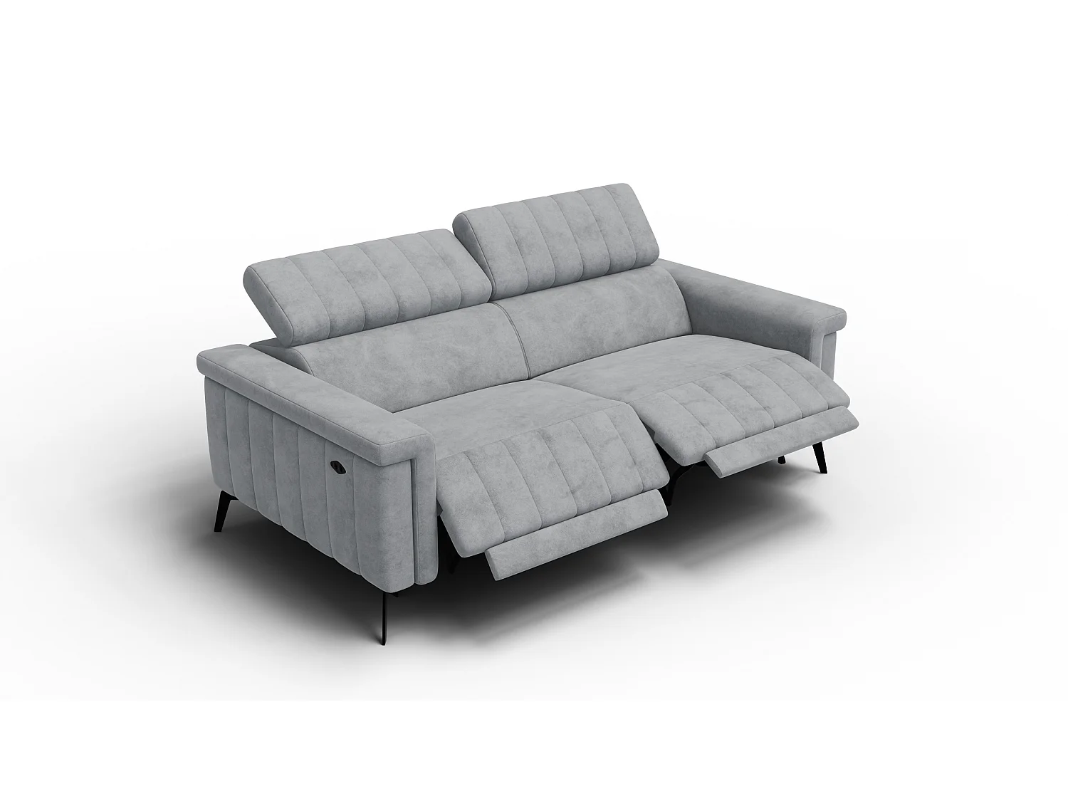 Relaxsofa 3-Sitzer NORDEL, grau