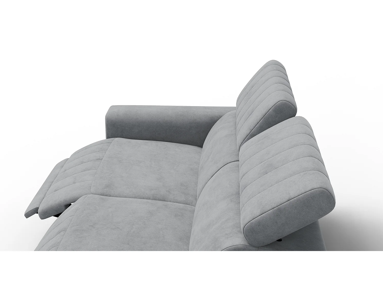 Relaxsofa 3-Sitzer NORDEL, grau