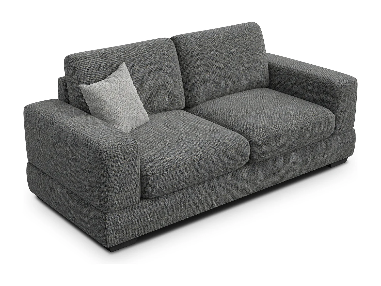 Canapé 3 places OTTO, tissu anthracite