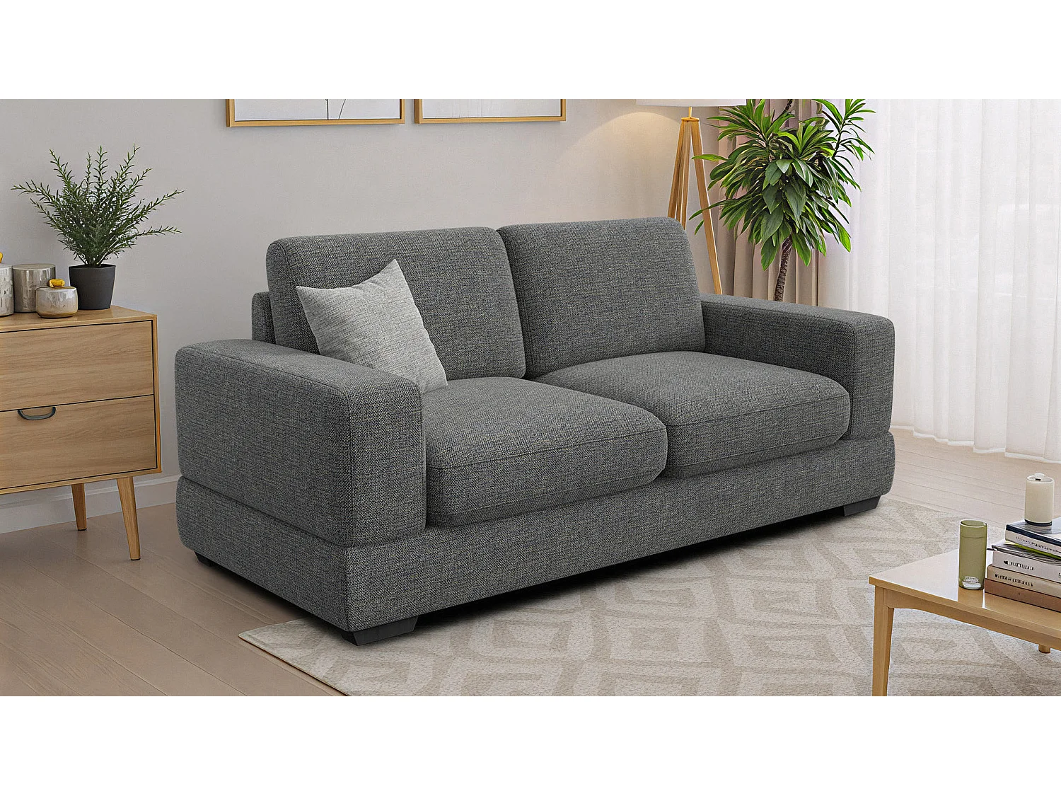Sofa 3-Sitzer OTTO, anthracit