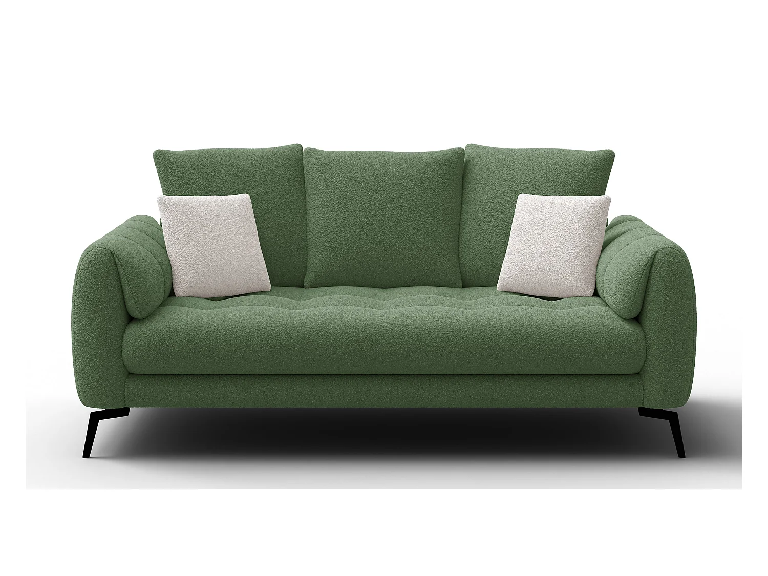 Canapé 2,5 places CALME, tissu olive