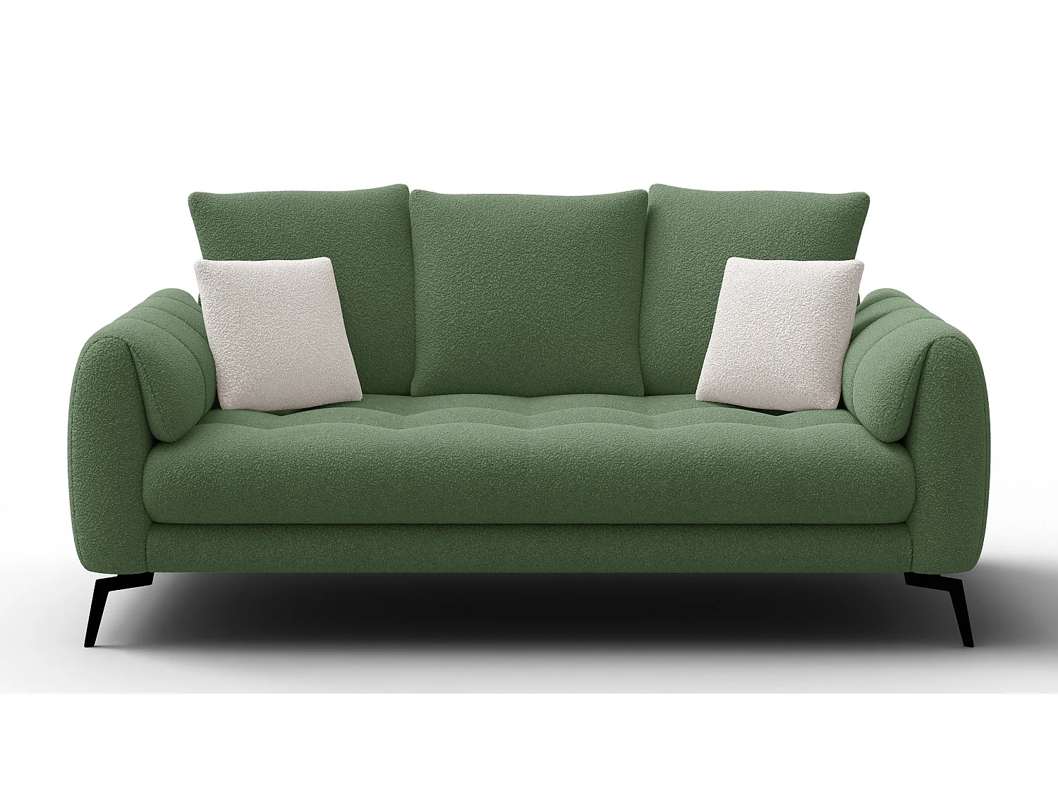 Canapé 2,5 places CALME, tissu olive