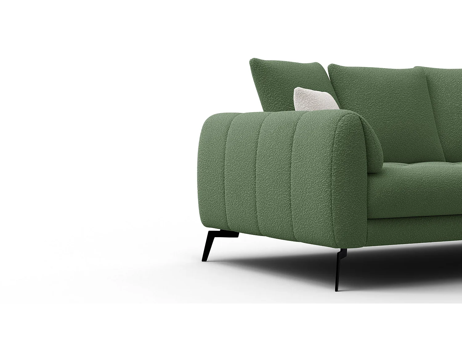 Canapé 2,5 places CALME, tissu olive