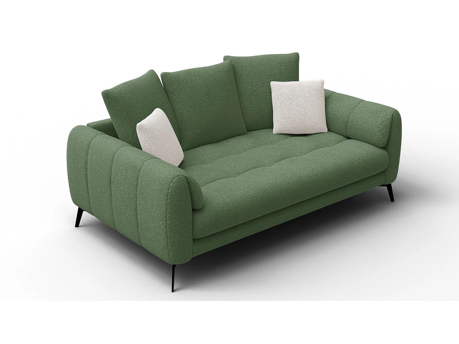 Canapé 2,5 places CALME, tissu olive