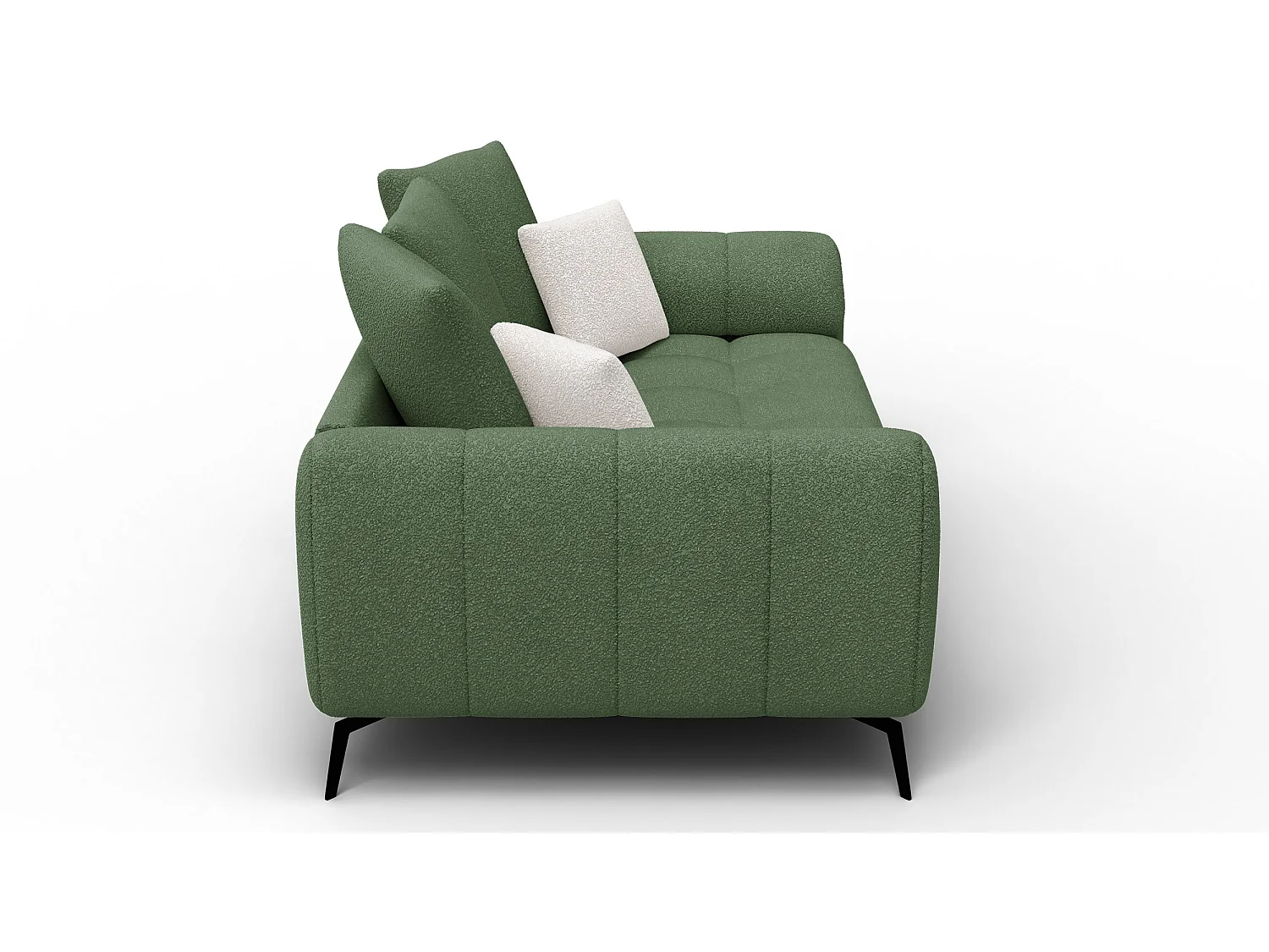 Canapé 2,5 places CALME, tissu olive