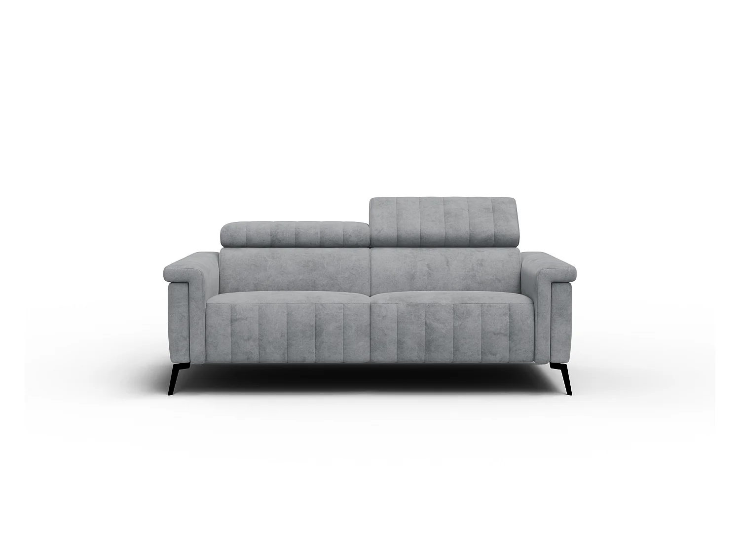 Canapé 3 places NORDEL, tissu gris