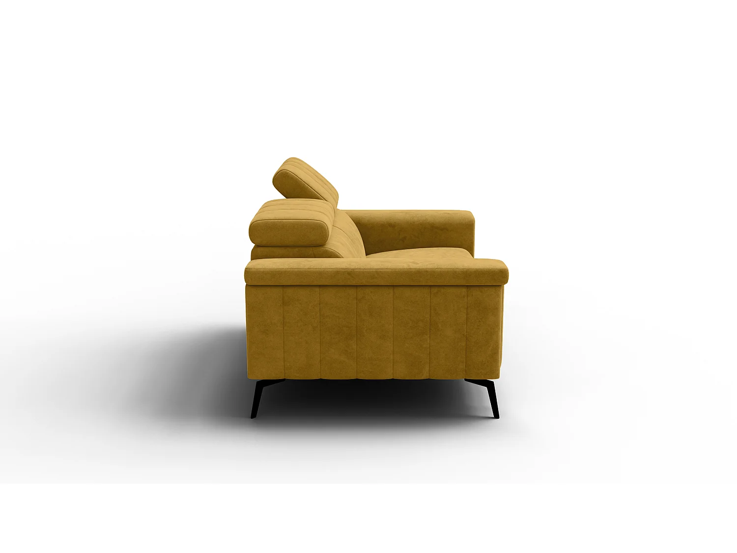 Sofa 2-Sitzer NORDEL, senfgelb