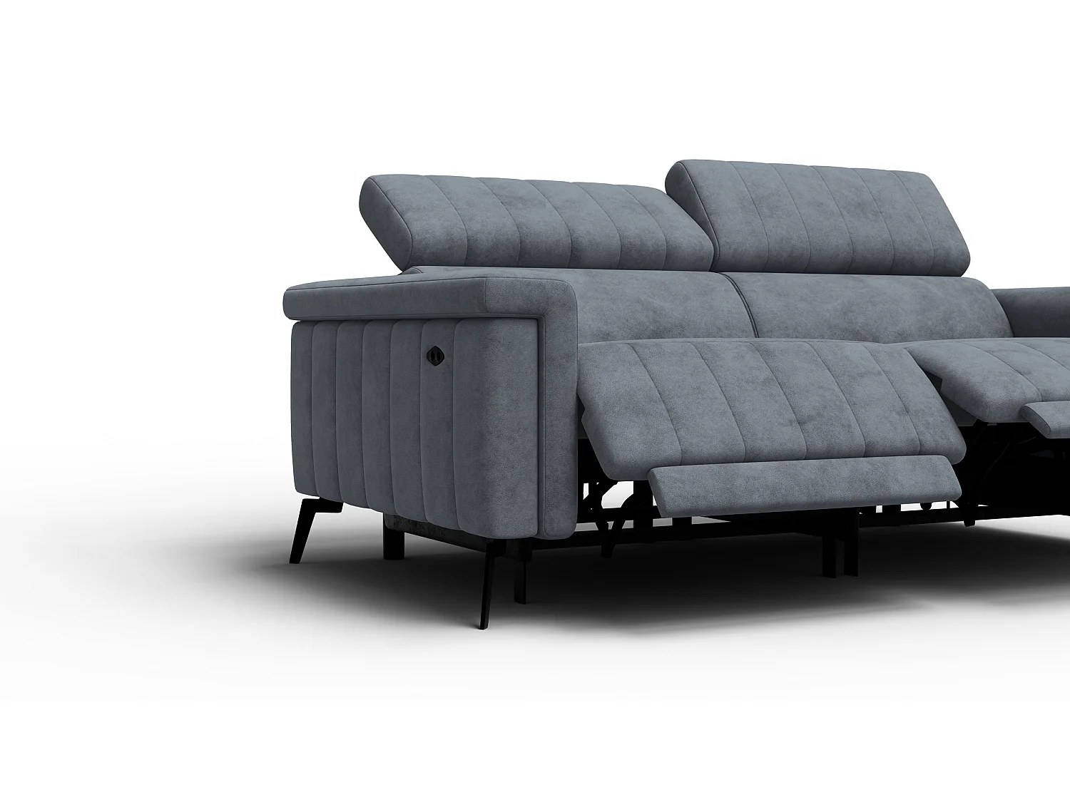 Relaxsofa 3-Sitzer NORDEL, dunkelgrau