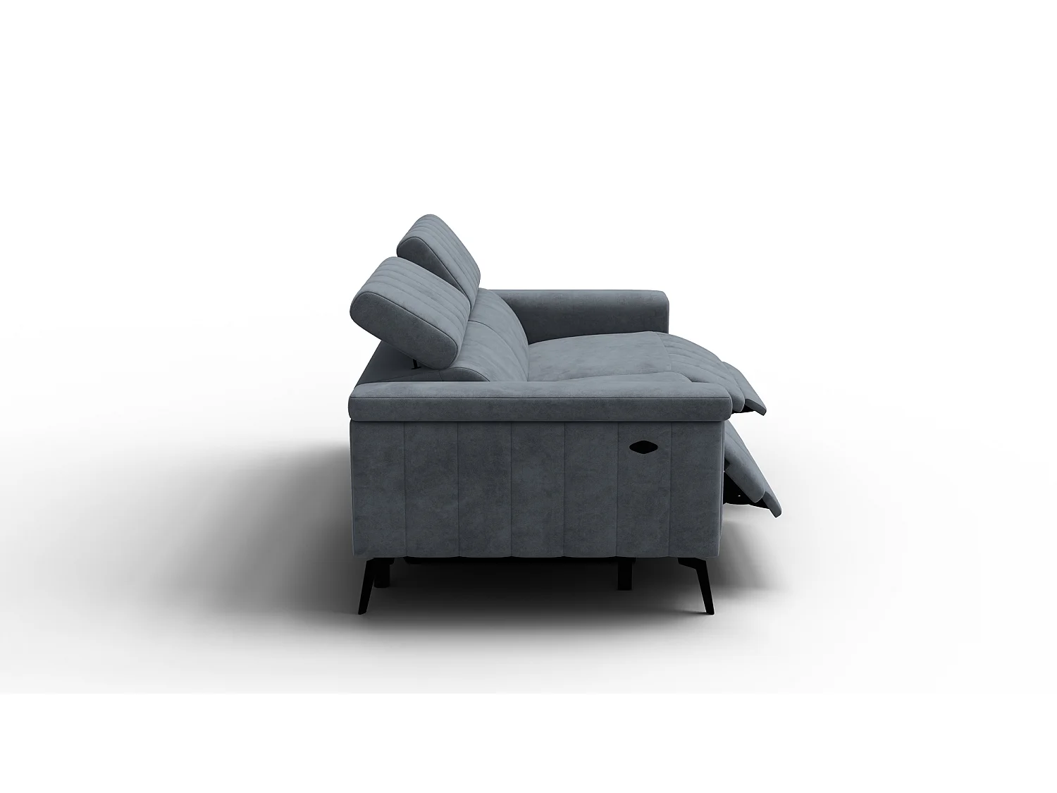 Relaxsofa 3-Sitzer NORDEL, dunkelgrau