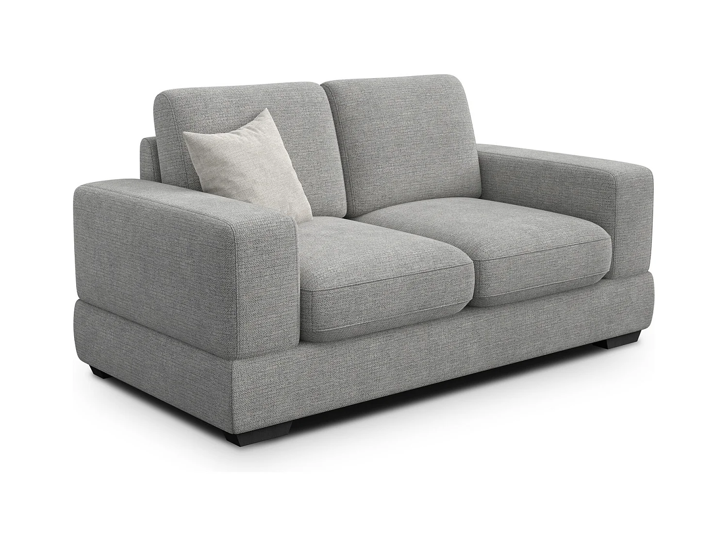 Canapé 2 places OTTO, tissu gris