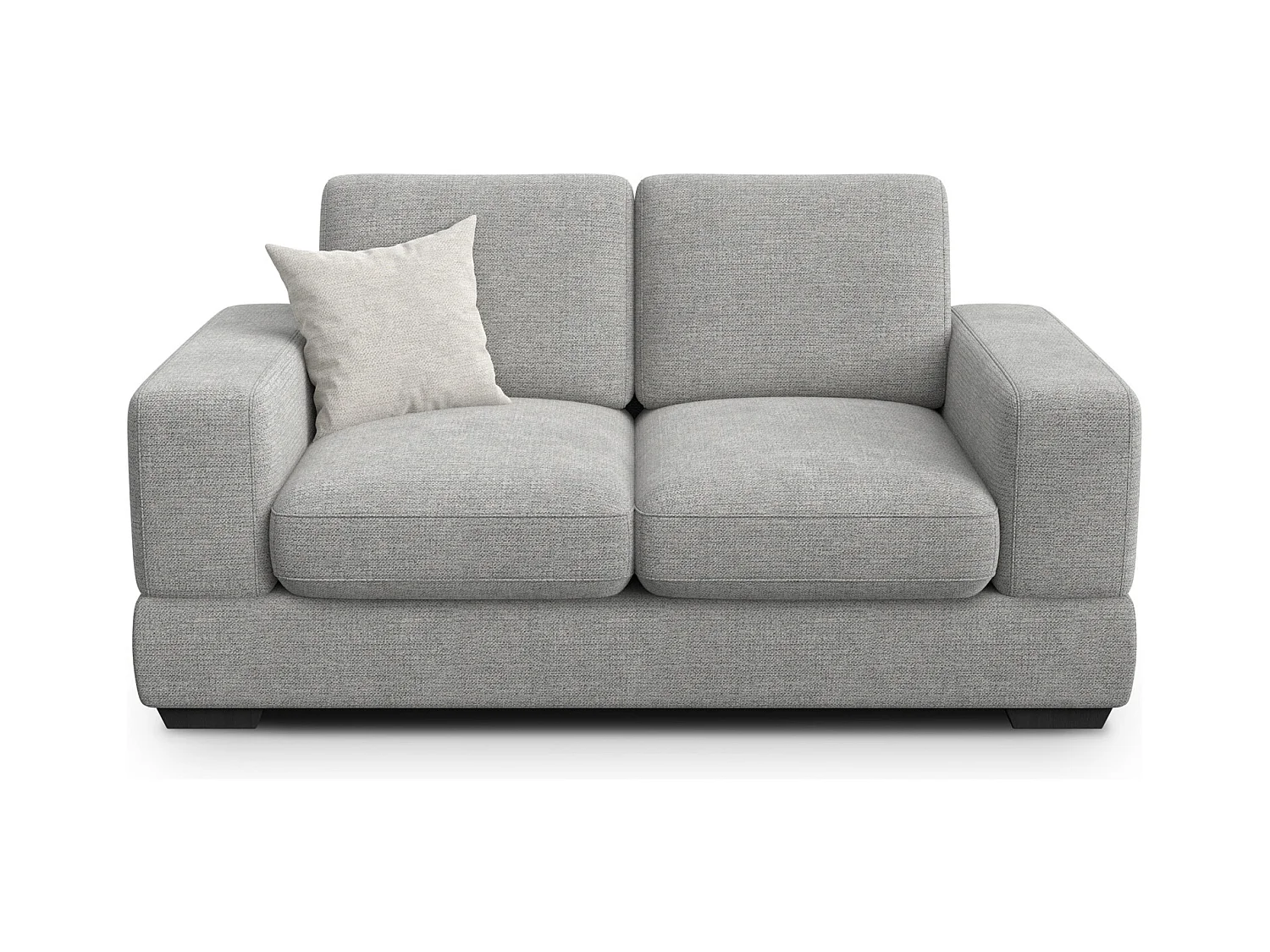 Canapé 2 places OTTO, tissu gris