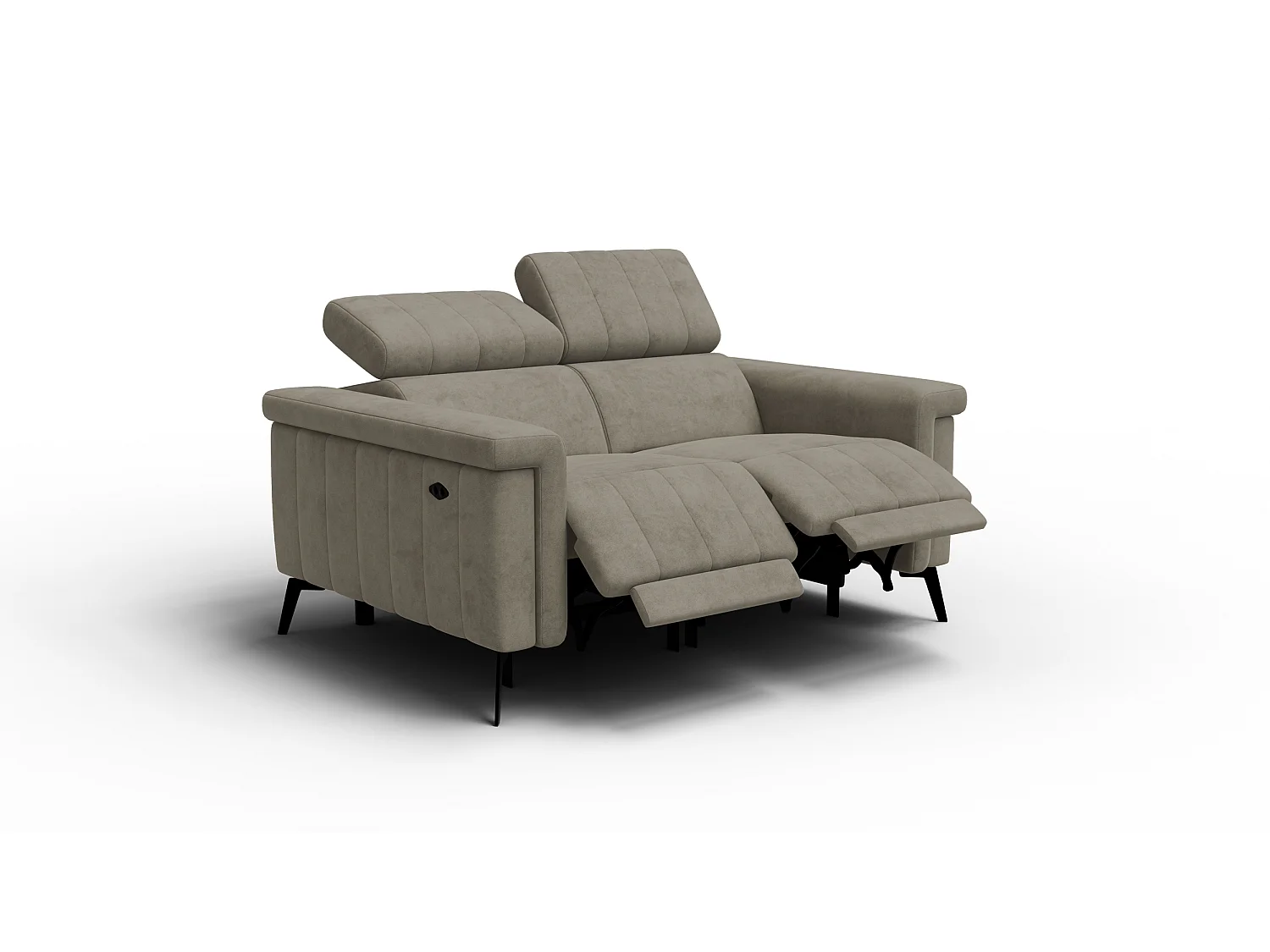 Relaxsofa 2-Sitzer NORDEL, dunkles beige