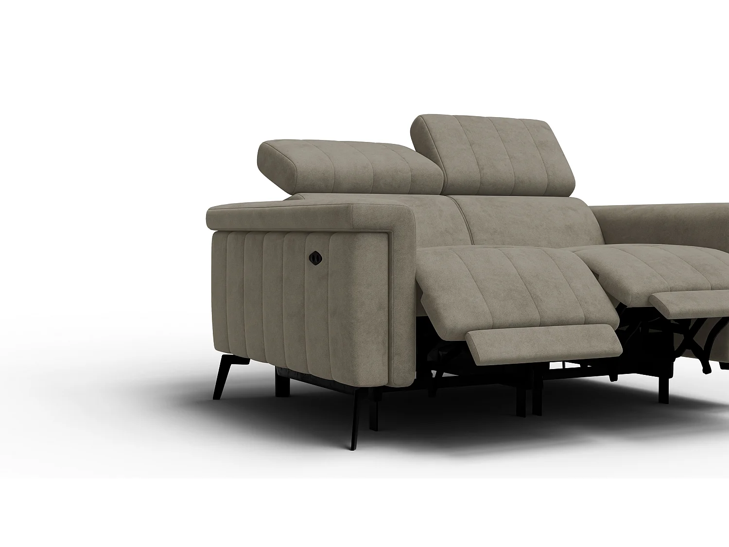 Relaxsofa 2-Sitzer NORDEL, dunkles beige