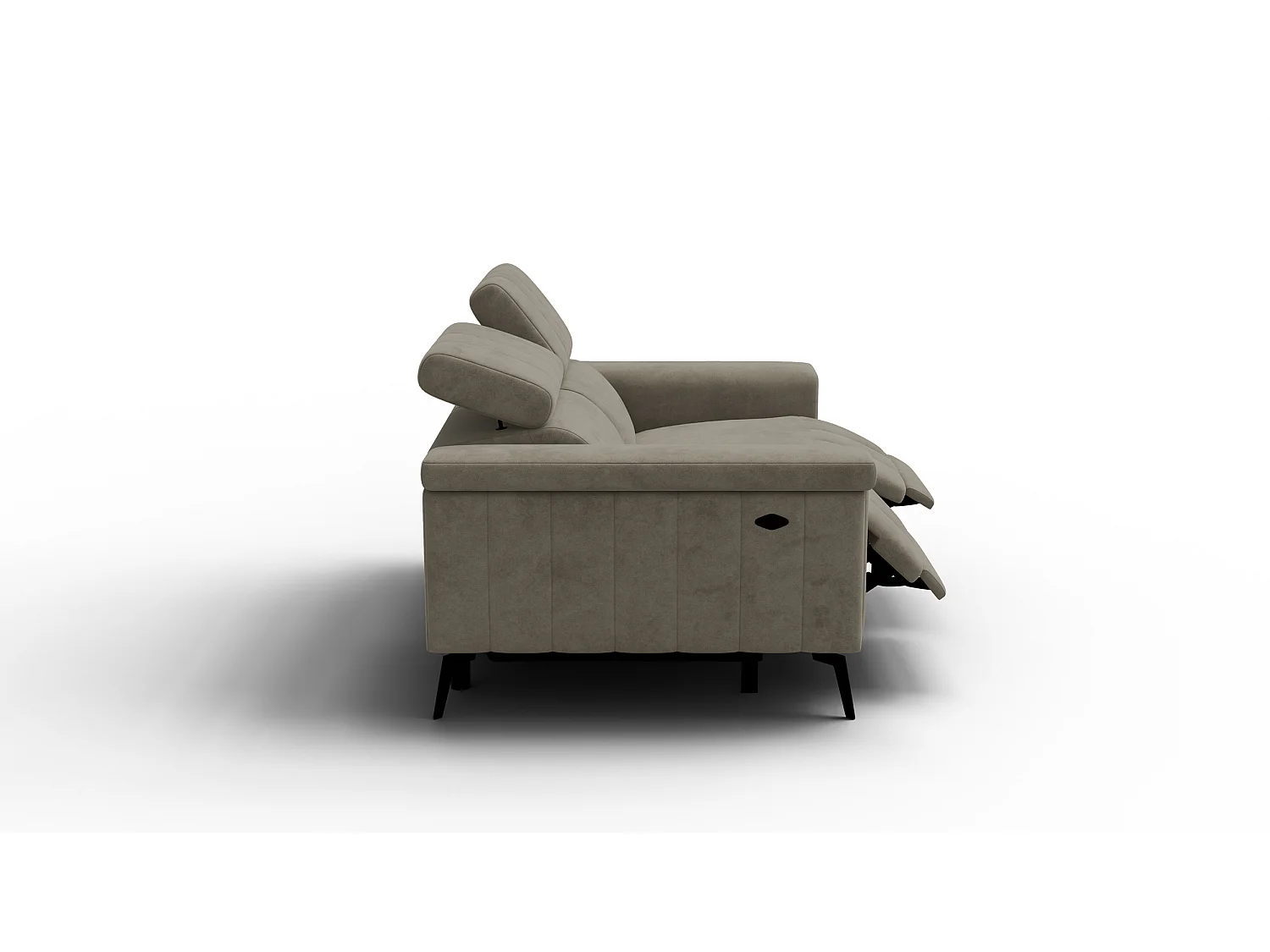 Relaxsofa 2-Sitzer NORDEL, dunkles beige